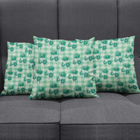 Green Palaka Hawaii Pillow Cover Hawaiian Lehua Blossoms