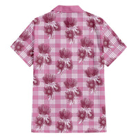 Pink Palaka Hawaii Family Matching Puletasi and Hawaiian Shirt Hawaiian Lehua Blossoms LT05 - Polynesian Pride