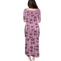 Pink Palaka Hawaii Family Matching Puletasi and Hawaiian Shirt Hawaiian Lehua Blossoms LT05 - Polynesian Pride