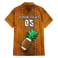 Custom Hawaii Honolulu Football Bowl Family Matching Off Shoulder Long Sleeve Dress and Hawaiian Shirt Simple Style LT05 - Polynesian Pride