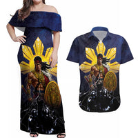 Philippines The First Hero Couples Matching Off Shoulder Maxi Dress and Hawaiian Shirt Lapu Lapu Know Your Roots