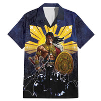 Philippines The First Hero Family Matching Mermaid Dress and Hawaiian Shirt Lapu Lapu Know Your Roots LT05 Dad's Shirt - Short Sleeve Navy - Polynesian Pride