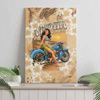 Aloha Hawaii Biker Canvas Wall Art Ride To Paradise