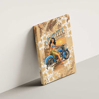 Aloha Hawaii Biker Canvas Wall Art Ride To Paradise