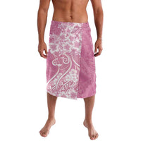 Polynesian Women's Day Lavalava Pink Hibiscus Flowers With Polynesian Pattern