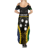 Personalised South Sea Islanders And Gilbert Islands Family Matching Summer Maxi Dress and Hawaiian Shirt Kanakas Polynesian Pattern LT05 - Polynesian Pride