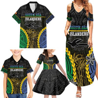 Personalised South Sea Islanders And New Ireland Family Matching Summer Maxi Dress and Hawaiian Shirt Kanakas Polynesian Pattern LT05 - Polynesian Pride