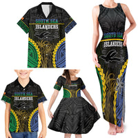 Personalised South Sea Islanders And New Ireland Family Matching Tank Maxi Dress and Hawaiian Shirt Kanakas Polynesian Pattern LT05 - Polynesian Pride