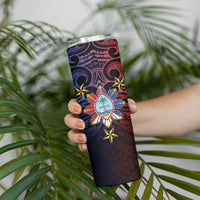 Philippines Guam Skinny Tumbler Filipino Sun With Guaman Seal LT05 - Polynesian Pride