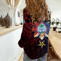 Philippines Guam Women Casual Shirt Filipino Sun With Guaman Seal LT05 - Polynesian Pride