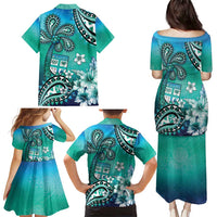Fiji Born Indian Family Matching Puletasi and Hawaiian Shirt Palm Paisley With Tapa Pattern LT05 - Polynesian Pride