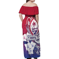 Guam Gadao Family Matching Off Shoulder Maxi Dress and Hawaiian Shirt Hafa Adai Micronesian Tribal Pattern LT05 - Polynesian Pride