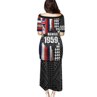 Hawaii 1959 Statehood Day Family Matching Puletasi and Hawaiian Shirt Classic Style LT05 - Polynesian Pride