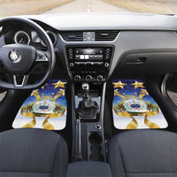 Samoa Christmas Car Mats Snow Globe With Samoan Santa - Polynesian Pride
