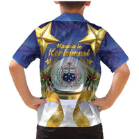 Samoa Christmas Family Matching Mermaid Dress and Hawaiian Shirt Snow Globe With Samoan Santa LT05 - Polynesian Pride