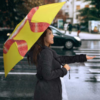 French Polynesia Christmas Umbrella Seashell Santa Beach Vibes - Polynesian Pride