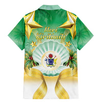 Cook Islands Christmas Family Matching Mermaid Dress and Hawaiian Shirt Seashell Santa Beach Vibes LT05 - Polynesian Pride