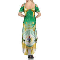 Cook Islands Christmas Family Matching Summer Maxi Dress and Hawaiian Shirt Seashell Santa Beach Vibes LT05 - Polynesian Pride
