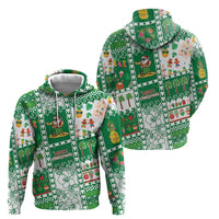Norfolk Island Christmas Zip Hoodie Festive Beach Vibes - Polynesian Pride