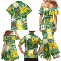Pitcairn Islands Christmas Family Matching Mermaid Dress and Hawaiian Shirt Festive Beach Vibes LT05 - Polynesian Pride