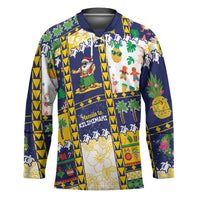 Tokelau Christmas Hockey Jersey Festive Beach Vibes - Polynesian Pride
