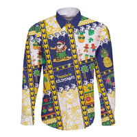 Tokelau Christmas Long Sleeve Button Shirt Festive Beach Vibes LT05 Unisex Colorful - Polynesian Pride