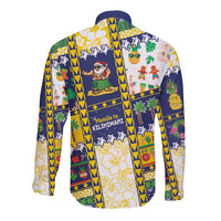 Tokelau Christmas Long Sleeve Button Shirt Festive Beach Vibes LT05 - Polynesian Pride