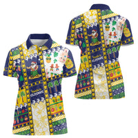 Tokelau Christmas Women Polo Shirt Festive Beach Vibes - Polynesian Pride