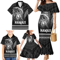 Hawaiian Ikaika Warrior Family Matching Mermaid Dress and Hawaiian Shirt Tribal Pattern LT05 - Polynesian Pride
