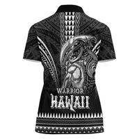 Hawaiian Ikaika Warrior Women Polo Shirt Tribal Pattern