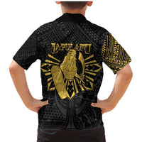 Philippines Tribal Family Matching Mermaid Dress and Hawaiian Shirt King Lapu Lapu Gold Version LT05 - Polynesian Pride