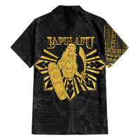 Philippines Tribal Family Matching Summer Maxi Dress and Hawaiian Shirt King Lapu Lapu Gold Version LT05 - Polynesian Pride
