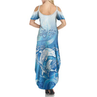 Mother's Love Is Deeper Than Ocean Family Matching Summer Maxi Dress and Hawaiian Shirt Polynesian Style LT05 - Polynesian Pride