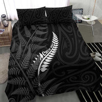 New Zealand Chur Bro Bedding Set Maori Koru With Silver Fern