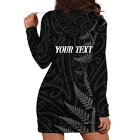 Personalised New Zealand Chur Bro Hoodie Dress Maori Koru With Silver Fern LT05 - Polynesian Pride