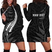 Personalised New Zealand Chur Bro Hoodie Dress Maori Koru With Silver Fern LT05 - Polynesian Pride