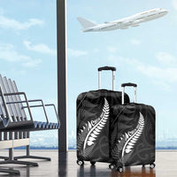 New Zealand Chur Bro Luggage Cover Maori Koru With Silver Fern