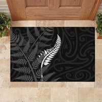 New Zealand Chur Bro Rubber Doormat Maori Koru With Silver Fern