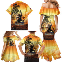 Hawaii Memorial Day Family Matching Mermaid Dress and Hawaiian Shirt Remember Their Sacrifice LT05 - Polynesian Pride