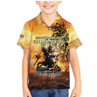 Hawaii Memorial Day Family Matching Mermaid Dress and Hawaiian Shirt Remember Their Sacrifice LT05 Son's Shirt Yellow - Polynesian Pride