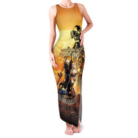 Hawaii Memorial Day Family Matching Tank Maxi Dress and Hawaiian Shirt Remember Their Sacrifice LT05 Mom's Dress Yellow - Polynesian Pride