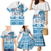 Fiji 679 Constitution Day Family Matching Mermaid Dress and Hawaiian Shirt Fijian Tapa Pattern LT05 - Polynesian Pride