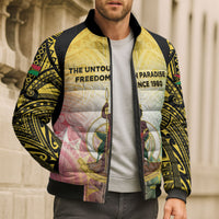 Vanuatu Independence Day Bomber Puffer Jacket The Untouched Paradise
