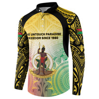 Vanuatu Independence Day Button Sweatshirt The Untouched Paradise