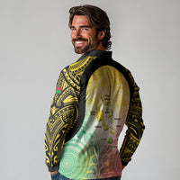 Vanuatu Independence Day Long Sleeve Polo Shirt The Untouched Paradise LT05 - Polynesian Pride