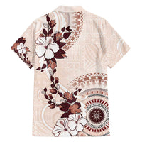 Bula Fiji Language Week Family Matching Long Sleeve Bodycon Dress and Hawaiian Shirt Fijian Tapa Pattern With Tagimoucia Flower LT05 - Polynesian Pride