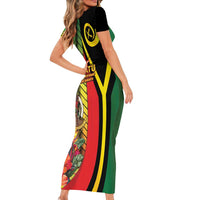 Vanuatu Constitution Day Family Matching Short Sleeve Bodycon Dress and Hawaiian Shirt Long Live Vanuatu LT05 - Polynesian Pride