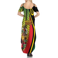 Vanuatu Constitution Day Family Matching Summer Maxi Dress and Hawaiian Shirt Long Live Vanuatu LT05 - Polynesian Pride