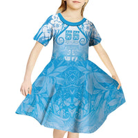 Fiji Day Kid Short Sleeve Dress 55th Anniversary Forever Fiji - Polynesian Pride