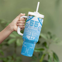 Fiji Day Tumbler With Handle 55th Anniversary Forever Fiji - Polynesian Pride